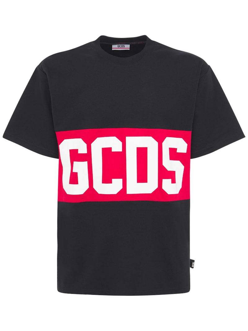 GCDS - UNISEX T-shirt in jersey di cotone con logo