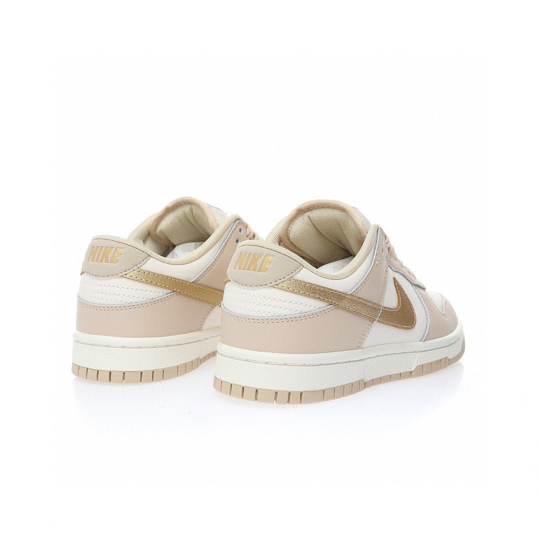 Nike Dunk Low swoosh Gold