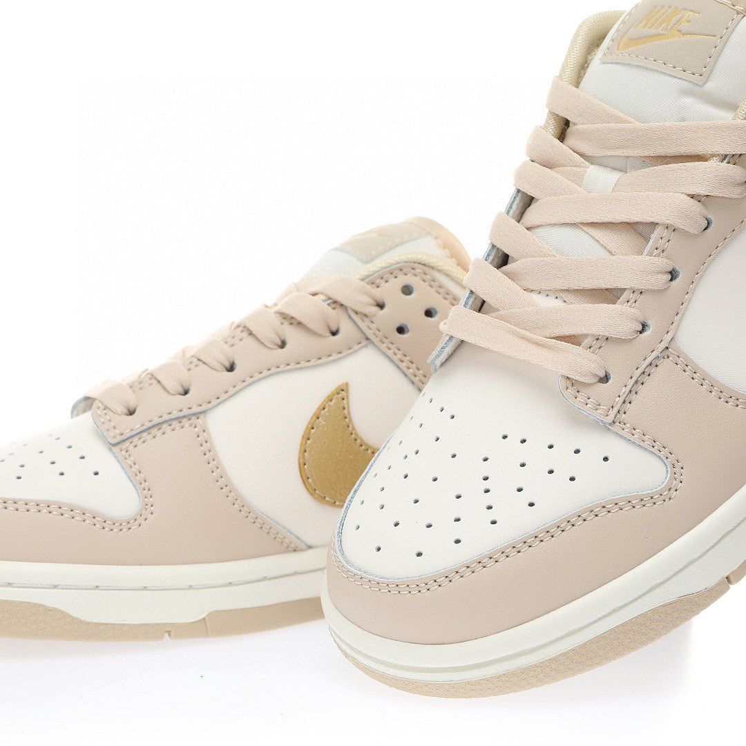 Nike Dunk Low swoosh Gold