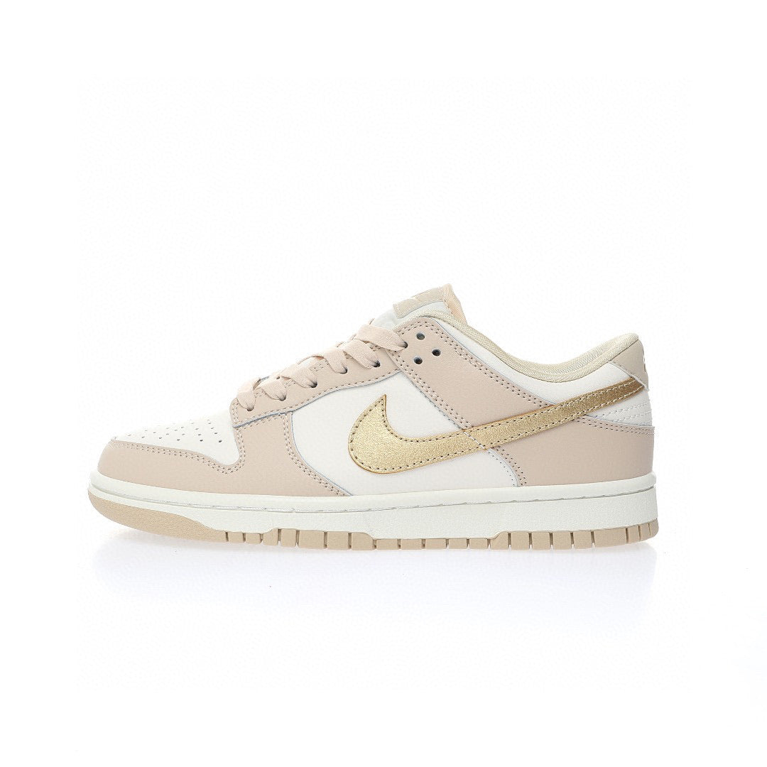 Nike Dunk Low swoosh Gold