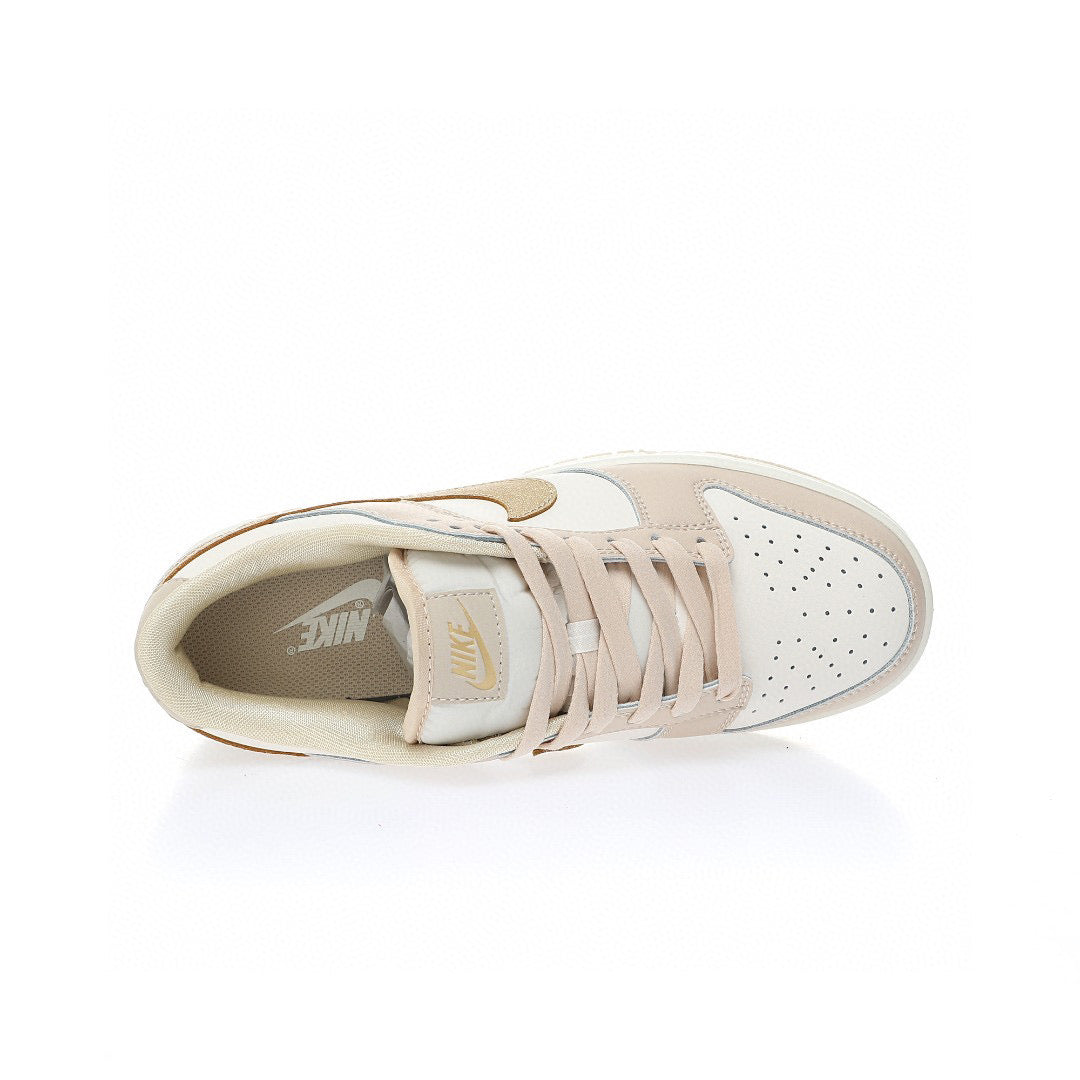 Nike Dunk Low swoosh Gold