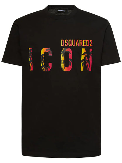 Dsquared 2 T-shirt Icon in jersey di cotone