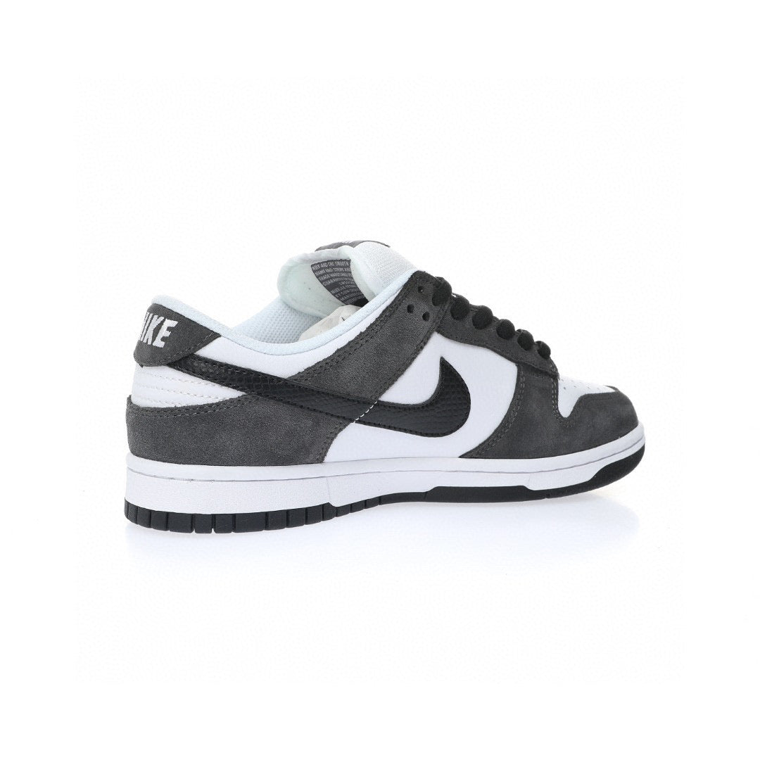 Nike Dunk Low Next Nature Black White camoscio