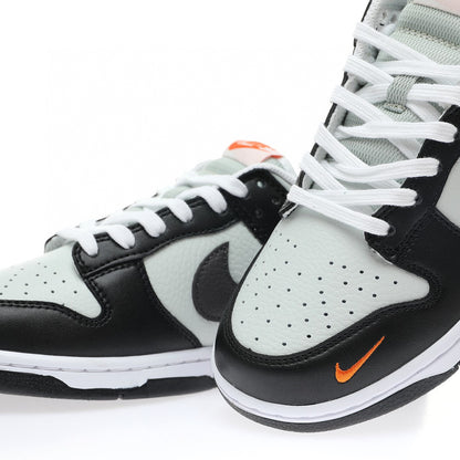 Nike Dunk Low Grey Black Orange Mini Swoosh