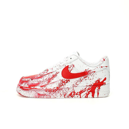 Nike Air force 1 Custom Blood red