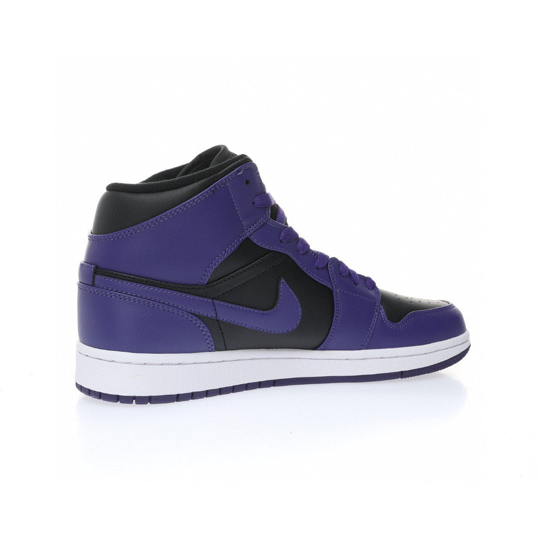 Air Jordan 1 Mid Purple Black