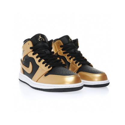 Air Jordan 1 Mid Metallic Gold