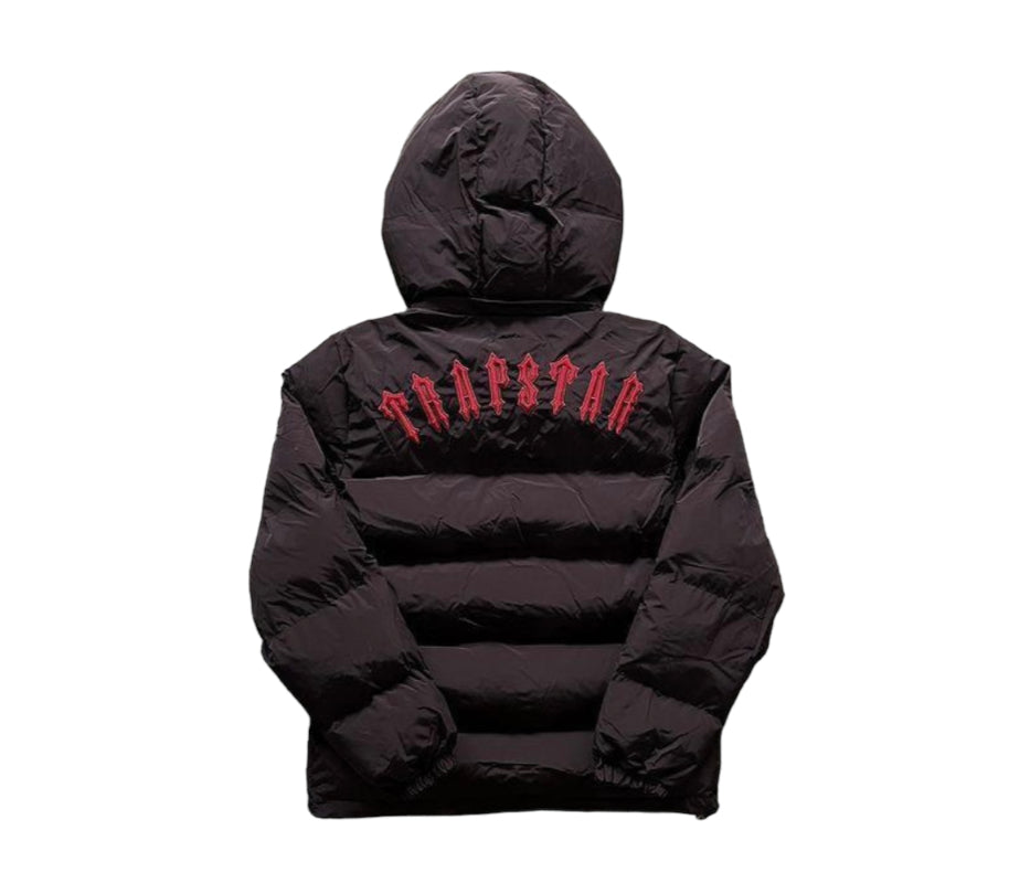 Giubbino Trapstar Black Red Puffer