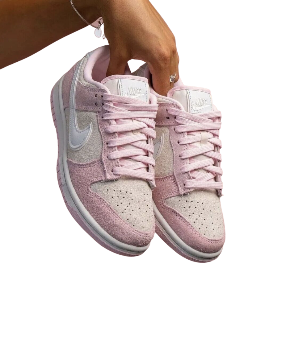 Nike dunk low pink foam teddy