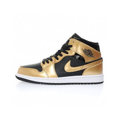 Air Jordan 1 Mid Metallic Gold