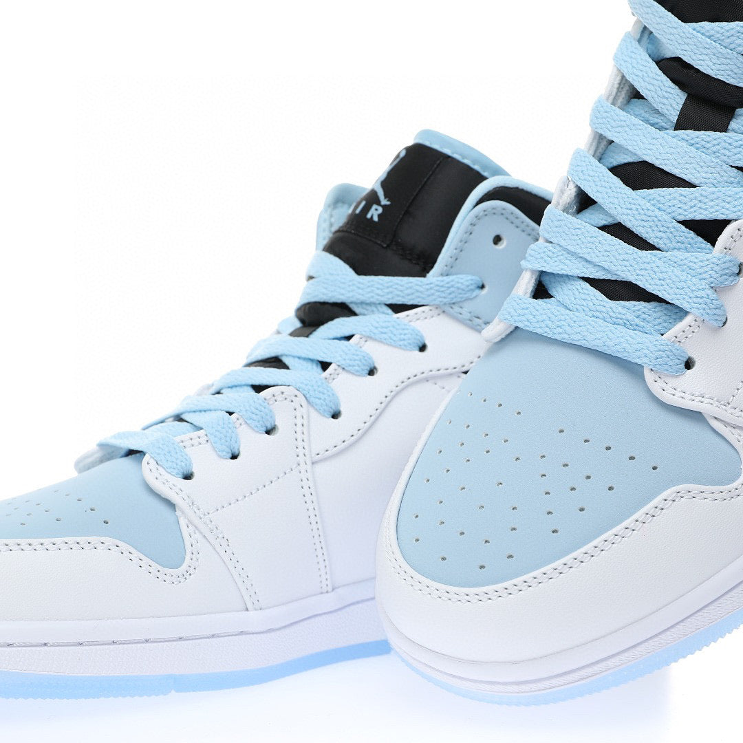 Air Jordan 1 Mid SE Ice Blue Black